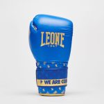 Боксерські рукавиці Leone GN220 DNA Blue 10 унцій (бинти 4 м. в комплекті) - Зображення 3