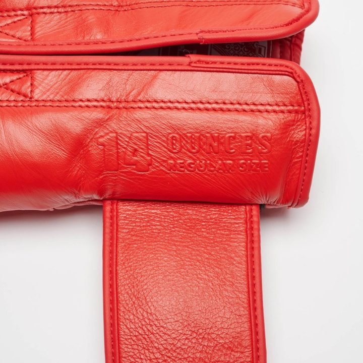 Боксерські рукавиці Leone GN111 THE GREATEST Red 14 унцій (бинти 4 м. в комплекті) - Зображення 9