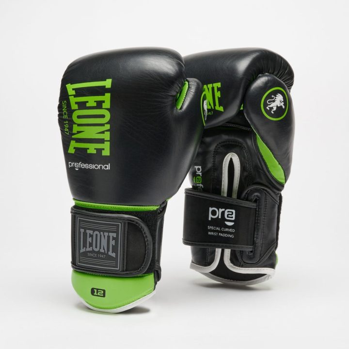 Боксерські рукавиці Leone GN115 PROFESSIONAL 2 Black 10 унцій (бинти 4 м. в комплекті) - Зображення 2