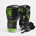 Боксерські рукавиці Leone GN115 PROFESSIONAL 2  Black 14 унцій (бинти 4 м. в комплекті)