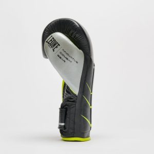 Боксерські рукавиці Leone GN110F REVO FLUO Black 12 унцій (бинти 4 м. в комплекті) - Зображення 5
