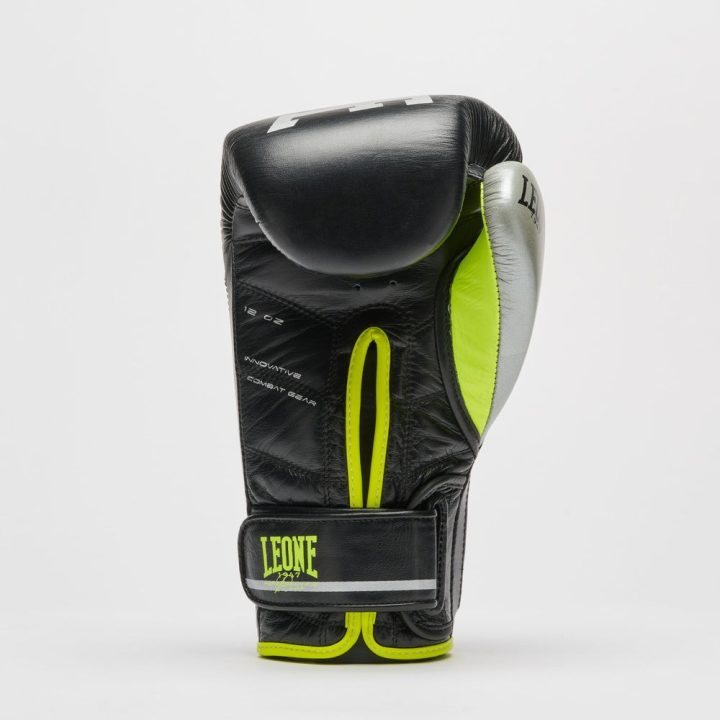 Боксерські рукавиці Leone GN110F REVO FLUO Black 12 унцій (бинти 4 м. в комплекті) - Зображення 3