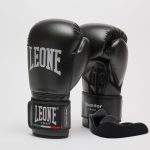 Боксерські рукавиці Leone GN383 THUNDER Black 8 унцій (капу в комплекті)