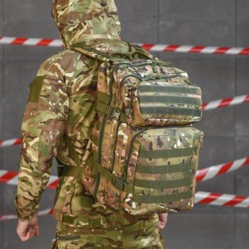 Рюкзак тактичний Armour Tactical 35 літрів, мателіал Oxford 900D, система MOLLE, колір Мультикам