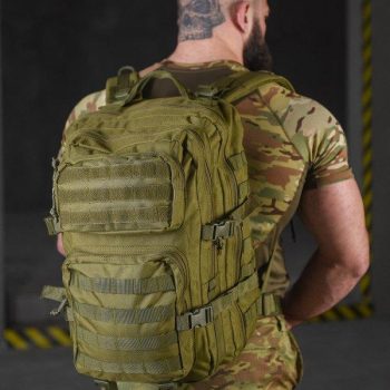 Рюкзак тактичний Armour Tactical 35 літрів, мателіал Oxford 900D, система MOLLE, колір Оливковий
