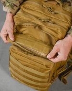 Тактичний рюкзак U.S.Army 45 літрів, матеріал Oxford 900D, система MOLLE Койот - Зображення 3