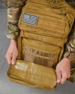 Тактичний рюкзак U.S.Army 45 літрів, матеріал Oxford 900D, система MOLLE Койот - Зображення 4