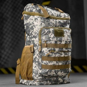 Рюкзак тактичний 60 літрів Oxford® (62 × 43 × 20) з системою MOLLE Піксель