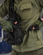 Тактична сумка через плече чоловіча — сумка слінг Single Sword Cordura 1000D чорний - Зображення 3