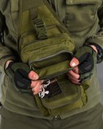 Тактична сумка через плече чоловіча — сумка слінг Single Sword Cordura 1000D Койот - Зображення 4