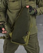 Тактична сумка через плече чоловіча — сумка слінг Single Sword Cordura 1000D Койот - Зображення 6