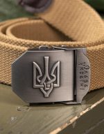 Тактичний ремінь з гербом 125 см Койот - Зображення 2