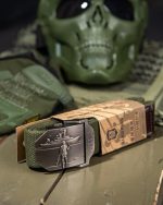 Тактичний ремінь з кораблем - Військовий ремінь 125 см Чорний - Зображення 2