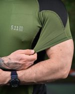 Тактична футболка 5.11 Tactical Оливкова M - Зображення 4