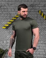 Тактична футболка Coolmax Оливковий L - Зображення 4
