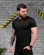 Тактична футболка Coolmax Чорний 3XL - Зображення 4