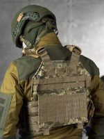 Плитоноска із системою швидкого скидання (4 точки) REVENGER матеріал Cordura 1000D™, система MOLLE, колір Піксель - Зображення 3