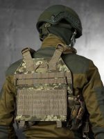 Плитоноска із системою швидкого скидання (4 точки) REVENGER матеріал Cordura 1000D™, система MOLLE, колір Піксель - Зображення 5