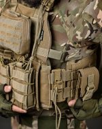 Плитоноска із системою швидкого скидання (4 точки) Cordura 1000D™ Койот - Зображення 5