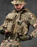 Плитоноска із системою швидкого скидання (4 точки) Cordura 1000D™ Койот - Зображення 7