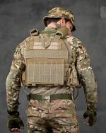 Плитоноска із системою швидкого скидання (4 точки) Cordura 1000D™ Койот - Зображення 9