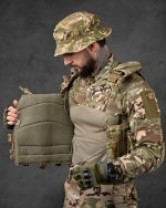 Плитоноска із системою швидкого скидання (4 точки) матеріал Cordura 1000D™, система MOLLE, колір Піксель - Зображення 3