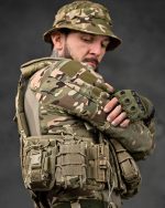 Плитоноска із системою швидкого скидання (4 точки) матеріал Cordura 1000D™, система MOLLE, колір Піксель - Зображення 4