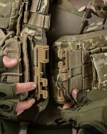 Плитоноска із системою швидкого скидання (4 точки) матеріал Cordura 1000D™, система MOLLE, колір Піксель - Зображення 7