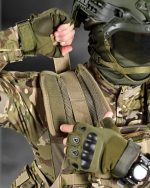 Плитоноска із системою швидкого скидання (2 точки) ASDAG матеріал Cordura 1000D™, система MOLLE, колір Мультикам - Зображення 6