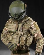 Плитоноска із системою швидкого скидання (2 точки) ASDAG матеріал Cordura 1000D™, система MOLLE, колір Мультикам - Зображення 9