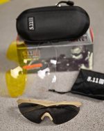 Балістичні окуляри 5.11 Tactical Aileron Shield Coyote у чохлі - Зображення 4