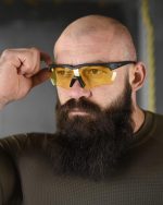 Балістичні окуляри 5.11 Tactical Aileron Shield Black у чохлі - Зображення 2