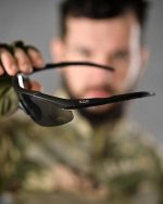 Балістичні окуляри 5.11 Tactical Aileron Shield Black у чохлі - Зображення 3