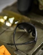 Балістичні окуляри 5.11 Tactical Aileron Shield Black у чохлі - Зображення 7