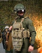 Плитоноска з напашником із системою швидкого скидання 7.62 (4 точки) 25х30, матеріал Cordura 1000D, система MOLLE, колір Мультикам - Зображення 3