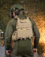 Плитоноска з напашником із системою швидкого скидання 7.62 (4 точки) 25х30, матеріал Cordura 1000D, система MOLLE, колір Мультикам - Зображення 5