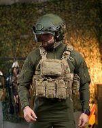 Плитоноска із системою швидкого скидання 7.62 (4 точки) 25х30, матеріал Cordura 1000D, система MOLLE, колір Мультикам - Зображення 2