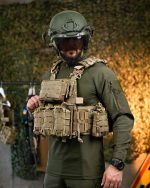 Плитоноска із системою швидкого скидання 7.62 (4 точки) 25х30, матеріал Cordura 1000D, система MOLLE, колір Мультикам - Зображення 3