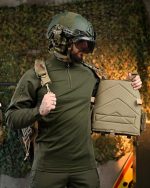 Плитоноска із системою швидкого скидання 7.62 (4 точки) 25х30, матеріал Cordura 1000D, система MOLLE, колір Мультикам - Зображення 7