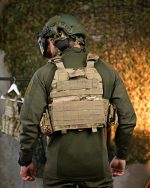 Плитоноска із системою швидкого скидання 7.62 (4 точки) 25х30, матеріал Cordura 1000D, система MOLLE, колір Мультикам - Зображення 8