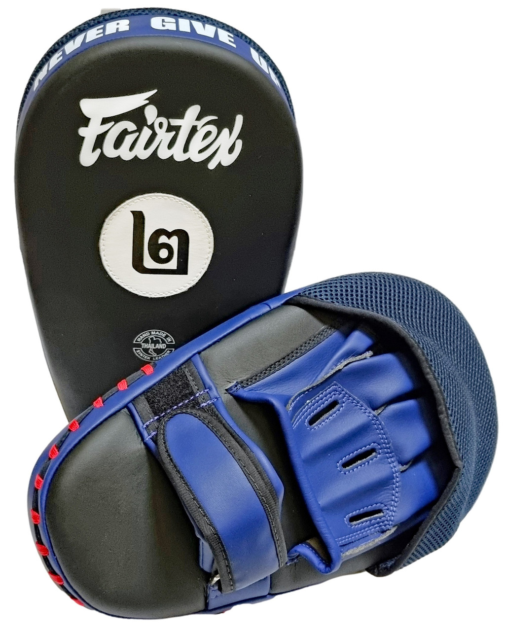 6798067312_lapi-bokserski-fairtex Лапи боксерські Fairtex FMV12 Black/Blue - Зображення 1