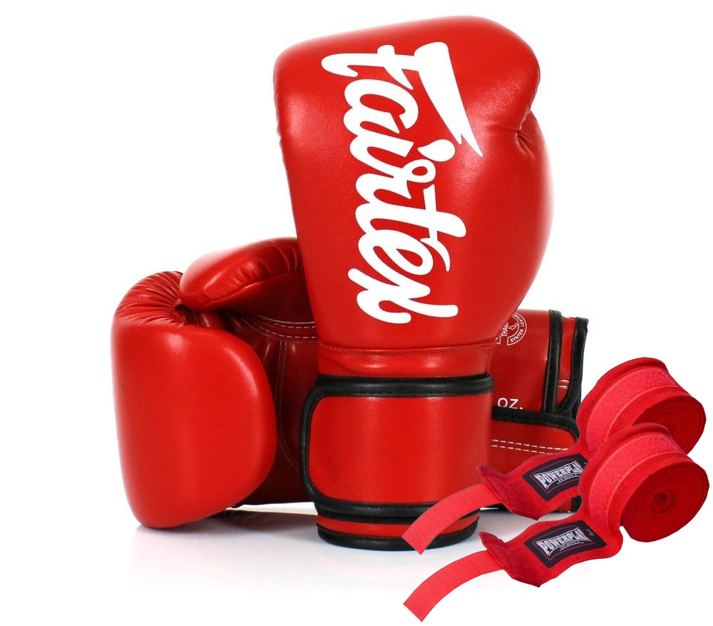 6798386710_bokserski-rukavitsi-fairtex-3 Боксерські рукавиці Fairtex BGV14 Red 14 унцій (бинти в комплекті) - Зображення 1