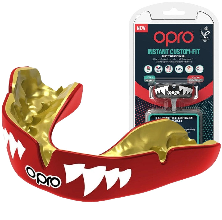 6845278201_kapa-opro-instant Капа OPRO Instant JAWS доросла (вік 11+) Red (art.102525001) - Зображення 1
